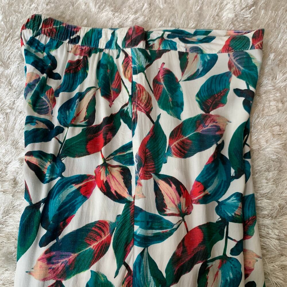 Onia Mila Floral Resortwear Pants Swim Beach Cruise Sz Medium Tropical - Picture 6 of 8